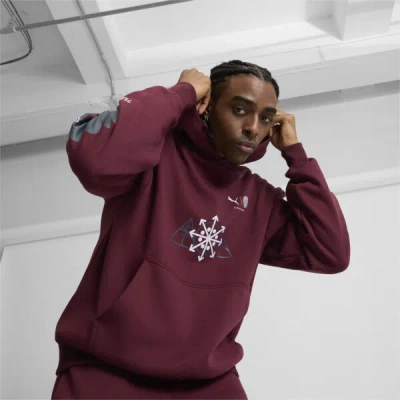 Puma We Are Legends X Schomburg Men's Hoodie In Aubergine