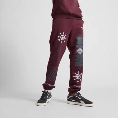 Puma We Are Legends X Schomburg Men's Sweatpants In Aubergine