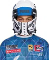 Puma White & Blue A$ap Rocky Edition Padded Balaclava In  White- Team