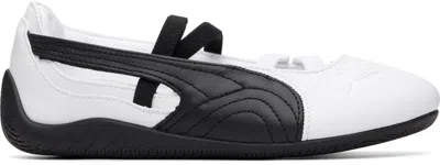 Puma White Speedcat Ballet Sneakers In Multi