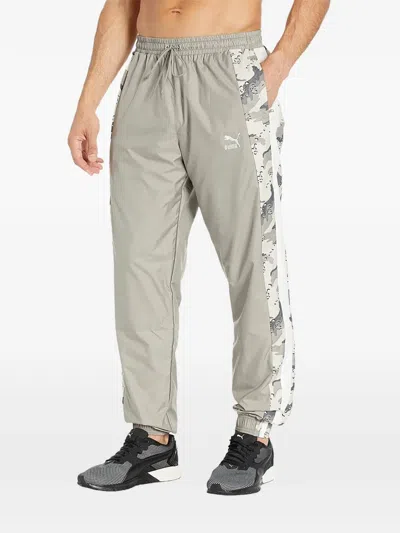 Puma Wild Pack Woven Track Pants In Gray