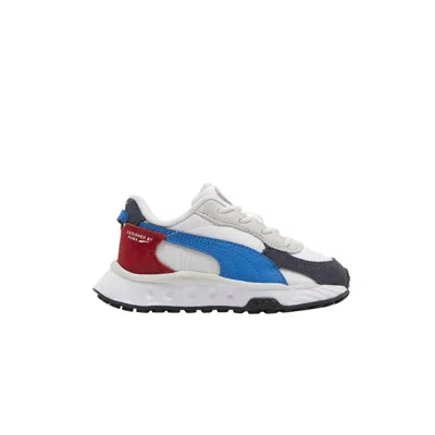 Pre-owned Puma Wild Rider Infant 'rollin - Ebony White' | Infant Size 7