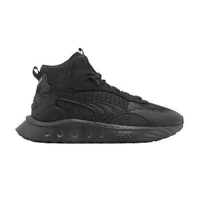 Pre-owned Puma Wild Rider Mid Core Ws 'black'