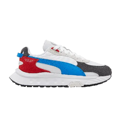 Pre-owned Puma Wild Rider Rollin Jr 'ebony White'