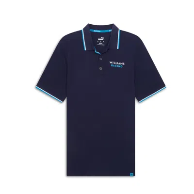 Puma Williams Racing Men's Motorsport Polo Shirt In Blue