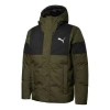 Puma Winter Jacket 'green' In Brown