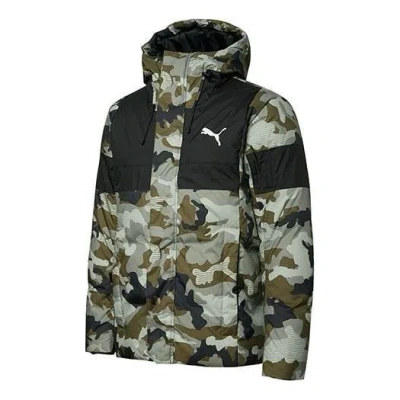 Puma Winter Jacket 'olivegreen' In Multi