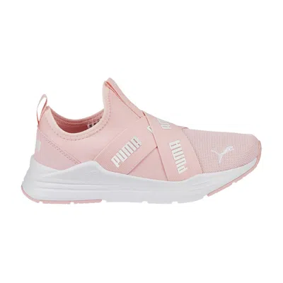 Pre-owned Puma Wired Run Slip-on Big Kid 'almond Blossom White' | Pink | Kid's Size 6.5