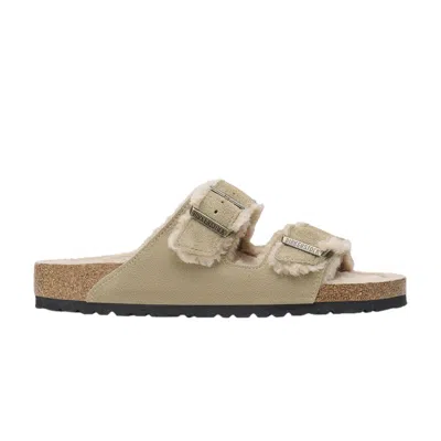 Pre-owned Puma Wmns Arizona Shearling Suede Leather 'taupe' | Cream | Women's Size 6.5 In White