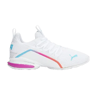 Pre-owned Puma Wmns Axelion 'light Fade' In White