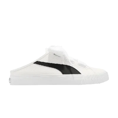 Pre-owned Puma Wmns Bari Mule Ribbon 'white Black'