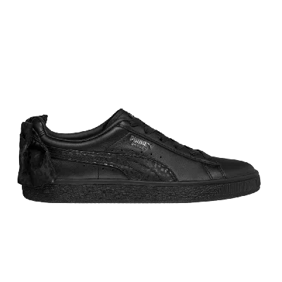 Pre-owned Puma Wmns Basket 'bow - Black Leopard'