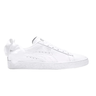 Pre-owned Puma Wmns Basket Bow 'white'