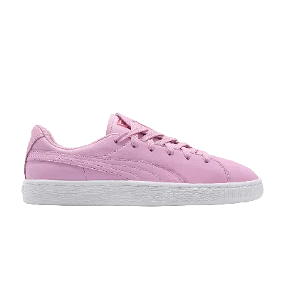 Pre-owned Puma Wmns Basket Crush Emboss 'pale Pink'