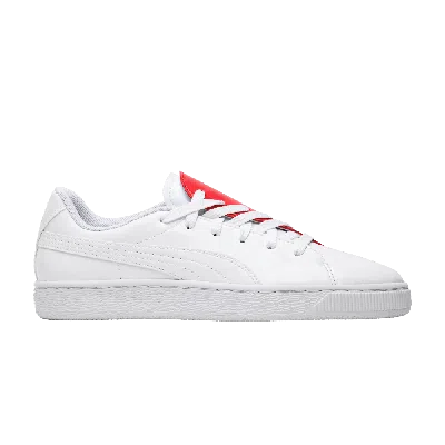 Pre-owned Puma Wmns Basket Crush 'red' In White