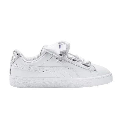 Pre-owned Puma Wmns Basket Heart 'bio Hack - White'