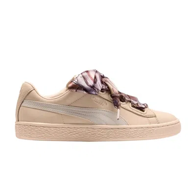 Pre-owned Puma Wmns Basket 'heart Mimicry' | Cream | Women's Size 10