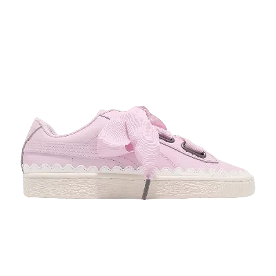 Pre-owned Puma Wmns Basket Heart Scallop 'winsome Orchid' In Pink