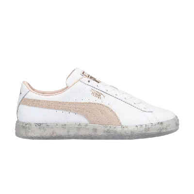 Pre-owned Puma Wmns Basket 'in Bloom - Cloud Pink' In White