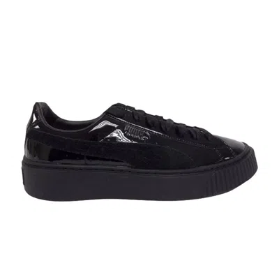 Pre-owned Puma Wmns Basket Platform 'black Patent Leather' | Women's Size 8