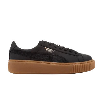 Pre-owned Puma Wmns Basket Platform 'euphoria Gum' In Black