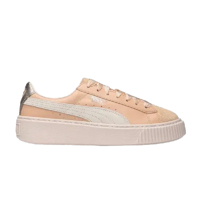 Pre-owned Puma Wmns Basket Platform Up 'natural Vachetta' In Tan