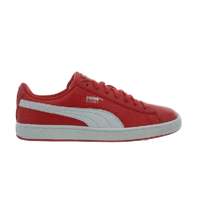 Pre-owned Puma Wmns Basket 'roses' In Red