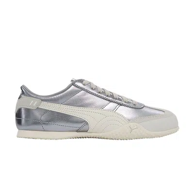 Pre-owned Puma Wmns Bella Ut Leather 'silver'