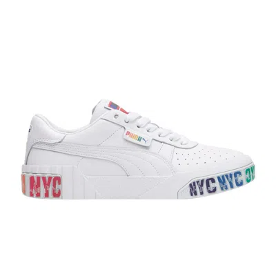 Pre-owned Puma Wmns Cali Bold 'nyc' In White