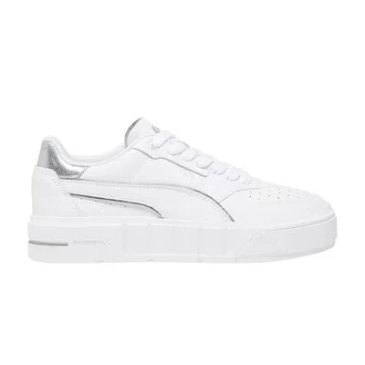 Pre-owned Puma Wmns Cali Court 'metallic Pack - Silver' | White | Women's Size 8