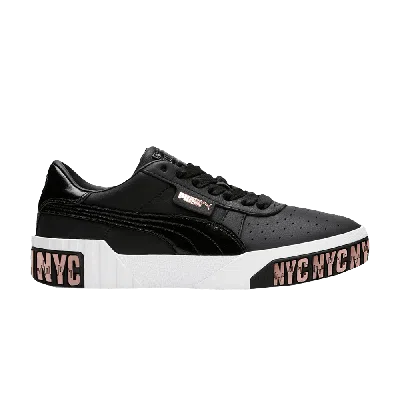 Pre-owned Puma Wmns Cali 'nyc Bold' In Black