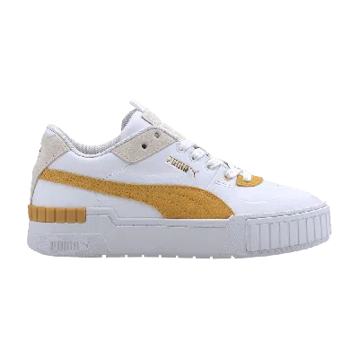 Pre-owned Puma Wmns Cali Sport Heritage 'golden Rod' In White