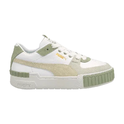 Pre-owned Puma Wmns Cali Sport 'in Bloom - Desert Sage' In White