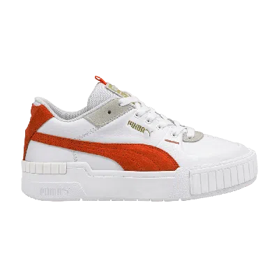 Pre-owned Puma Wmns Cali Sport Mix 'white Tigerlily'