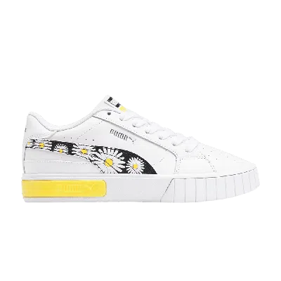 Pre-owned Puma Wmns Cali Star 'daisies' In White