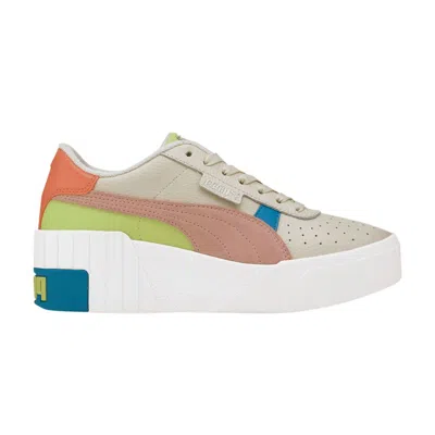 Pre-owned Puma Wmns Cali Wedge 'sunset Boulevard' | Cream | Women's Size 10.5 In White