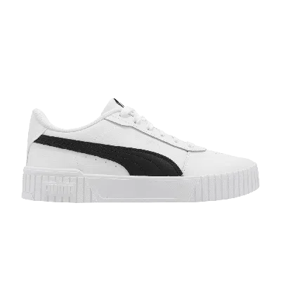 Pre-owned Puma Wmns Carina 2.0 'white Black'