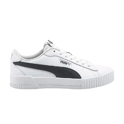 Pre-owned Puma Wmns Carina Crew 'white Black'