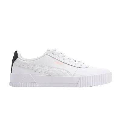 Pre-owned Puma Wmns Carina L 'white Rosewater'
