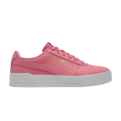 Pre-owned Puma Wmns Carina Leather 'salmon Rose' In Pink