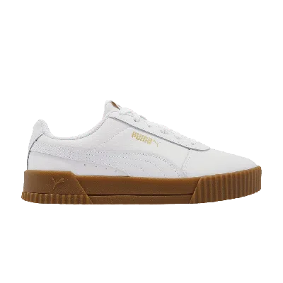 Pre-owned Puma Wmns Carina Leather 'white Gum'