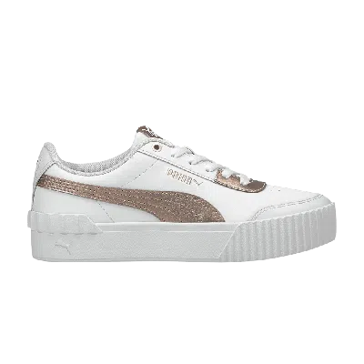 Pre-owned Puma Wmns Carina Lift 'white Metallic'