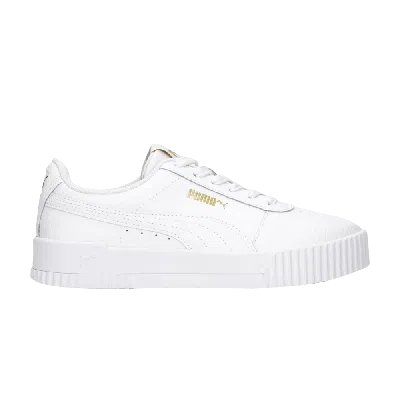 Pre-owned Puma Wmns Carina Lux Low 'white'
