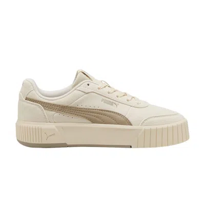 Pre-owned Puma Wmns Carina Mia Sd 'alpine Snow Ice Coffee' | Tan | Women's Size 7.5 In Brown