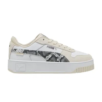 Pre-owned Puma Wmns Carina Street 'snake Chic' | White | Women's Size 9.5