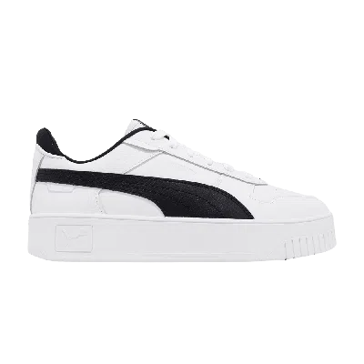 Pre-owned Puma Wmns Carina Street 'white Black'