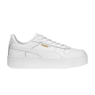 Pre-owned Puma Wmns Carina Street 'white Gold'