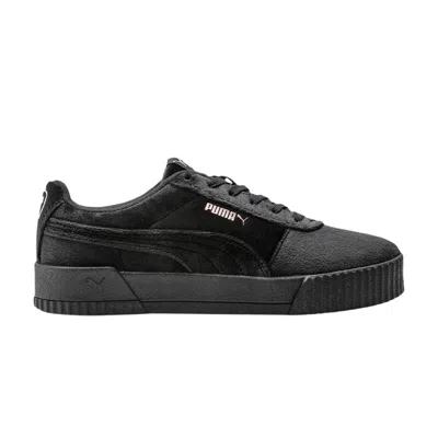 Pre-owned Puma Wmns Carina 'velvet - Black Rose Gold'
