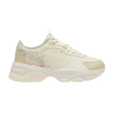 Pre-owned Puma Wmns Cassia Via Graphic 'warm White Alpine Snow' | Tan | Women's Size 7.5 In Brown