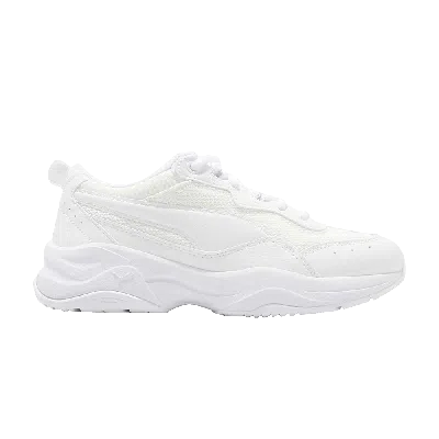 Pre-owned Puma Wmns Cilia 'gray Violet' In White